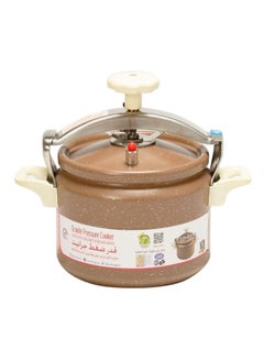 Aluminium Ceramic Coated Pressure Cooker Brown 11Liters