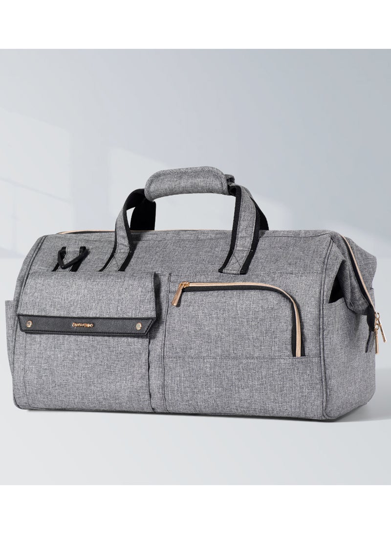 Sunveno 3 In1 Travel Bag detachable Diaper Caddy With Multiple Compartments - Grey  - Image 4