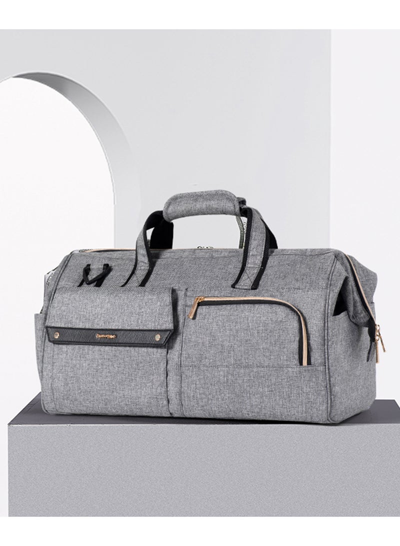 Sunveno 3 In1 Travel Bag detachable Diaper Caddy With Multiple Compartments - Grey  - Image 3
