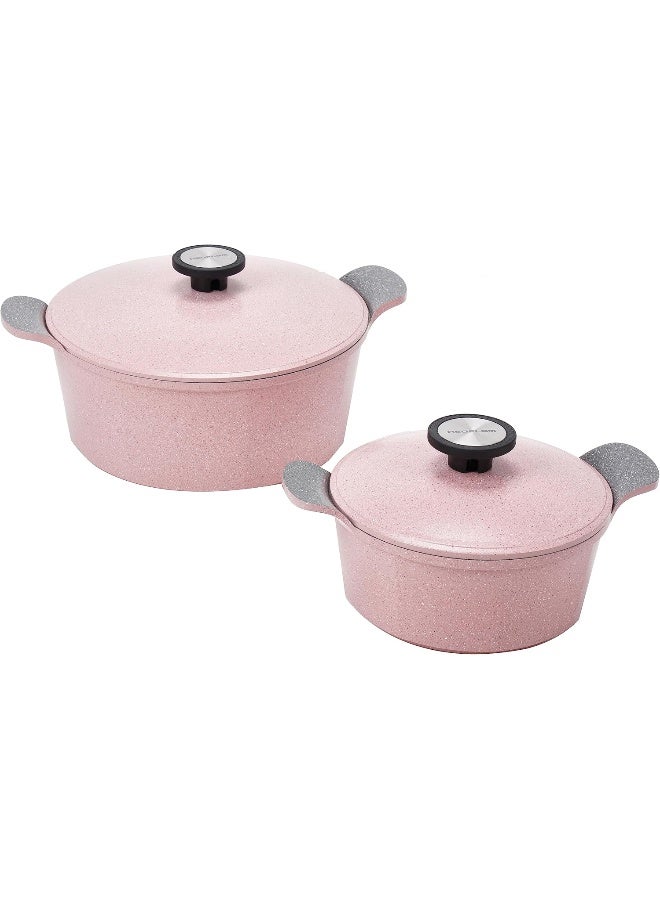 Neoflam Korean Extreme Pot Set 8-Pieces, Pink Pink - Image 2