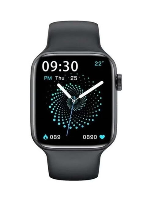 200.0 mAh HW22 1.75-inch Full Screen Series 9 Smart Watch With Space Aluminum Case Black