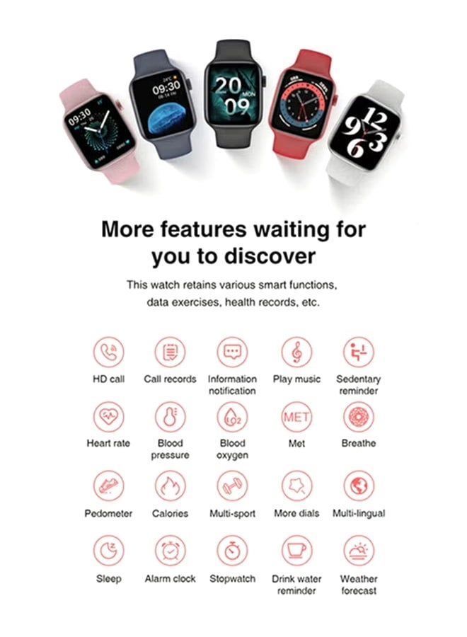 BSNL 200.0 mAh HW22 1.75-inch Full Screen Series 9 Smart Watch With Space Aluminum Case Black  - Image 4