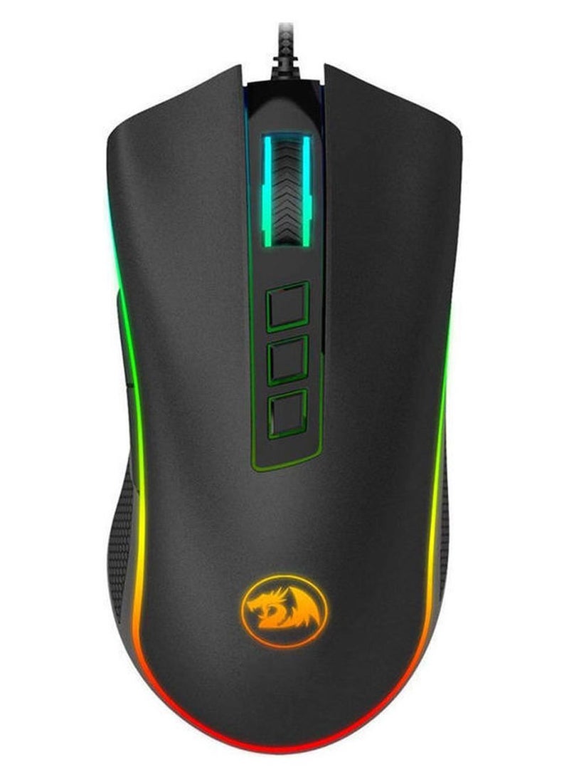 ريدراجون ماوس ألعاب سلكي بإضاءة متعددة الألوان RGB طراز M711 بلون أسود - Image 1