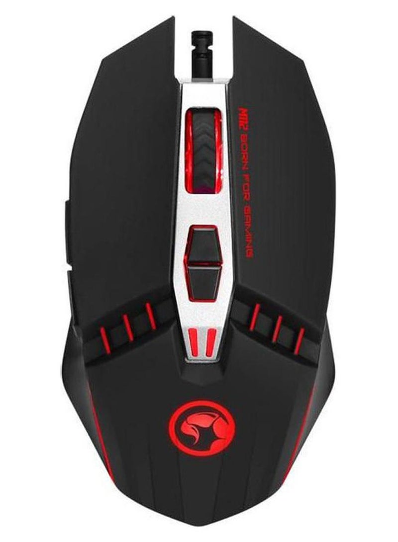 مارفو ماوس سكوربيون للألعاب، مزود بمستشعر بصري بدقة 4000 DPI و 7 أزرار قابلة للبرمجة مع إضاءة خلفية بـ 7 ألوان وواجهة USB 2.0 وكابل بطول 1.5 متر - Image 1