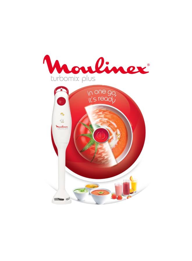 Moulinex - Turbomix Plus Hand Blender, 350 watt, Beaker 800 ml, DD1001EG White - Image 1