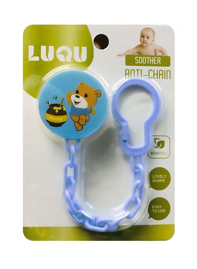 لوكو سلسلة حامل اللهاية باللون الأزرق - Image 2