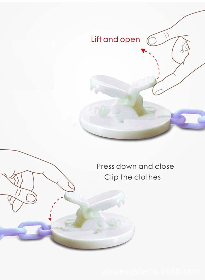 لوكو سلسلة حامل اللهاية باللون الأزرق - Image 3