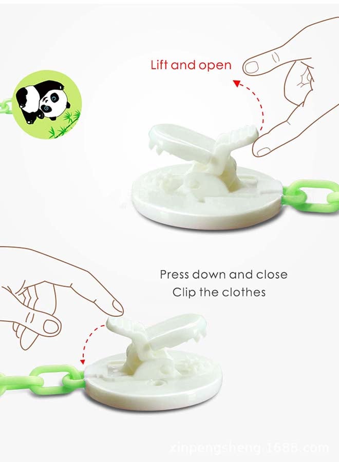 لوكو سلسلة حامل اللهاية باللون الأخضر - Image 3