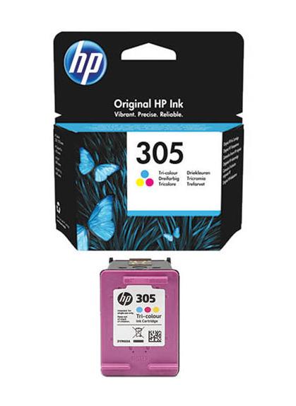 HP 305 Black Original Ink Cartridge Black (1) + HP 305 Tri-color Original Ink Cartridge(1) (3YM61AE/3YM60AE) | Works with HP DeskJet 2700, 2730, 4100 Printers Black/Multicolor - Image 5