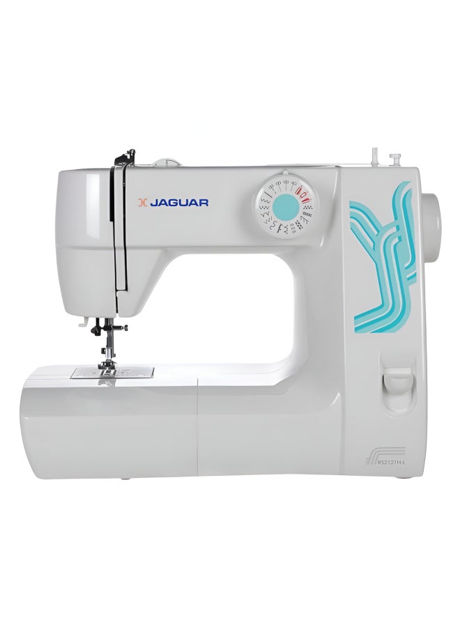 JAGUAR Jaguar RS2121-L Mechanical Sewing Machine – 21 Stitches, Auto Needle Threader, 4-Step Buttonhole, White color RS2121-L White  - Image 1