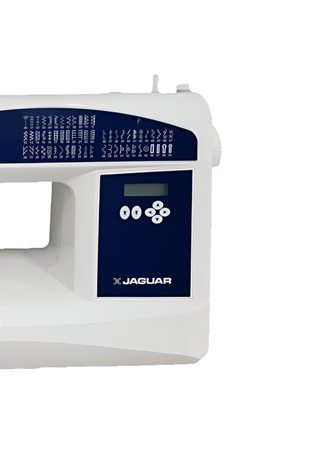 JAGUAR Jaguar CV Series 492 Computerized Sewing Machine with Extra Large Table – 60 Stitches, Automatic Threader, LCD Display, White color 492 White  - Image 3