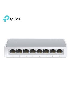 TP-LINK 8-Port 10/100Mbps Desktop Switch TL-SF1008D White  - Image 1