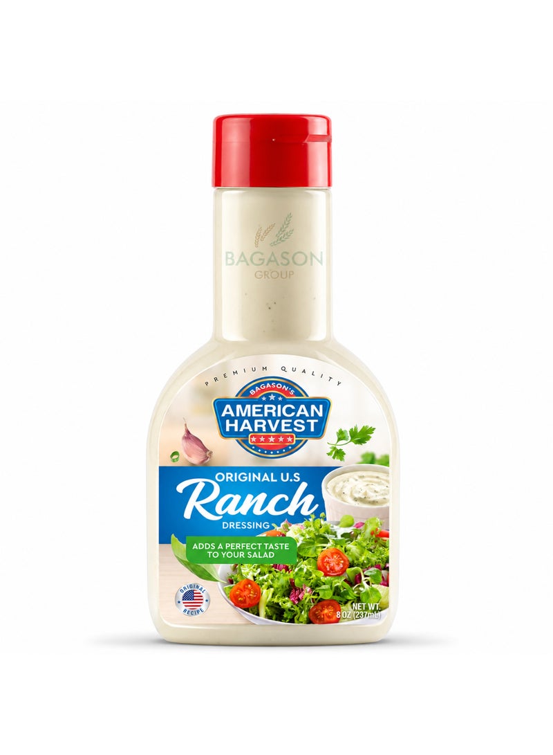 American Harvest Original Ranch Salad Dressing Sauce 237ml - Image 1