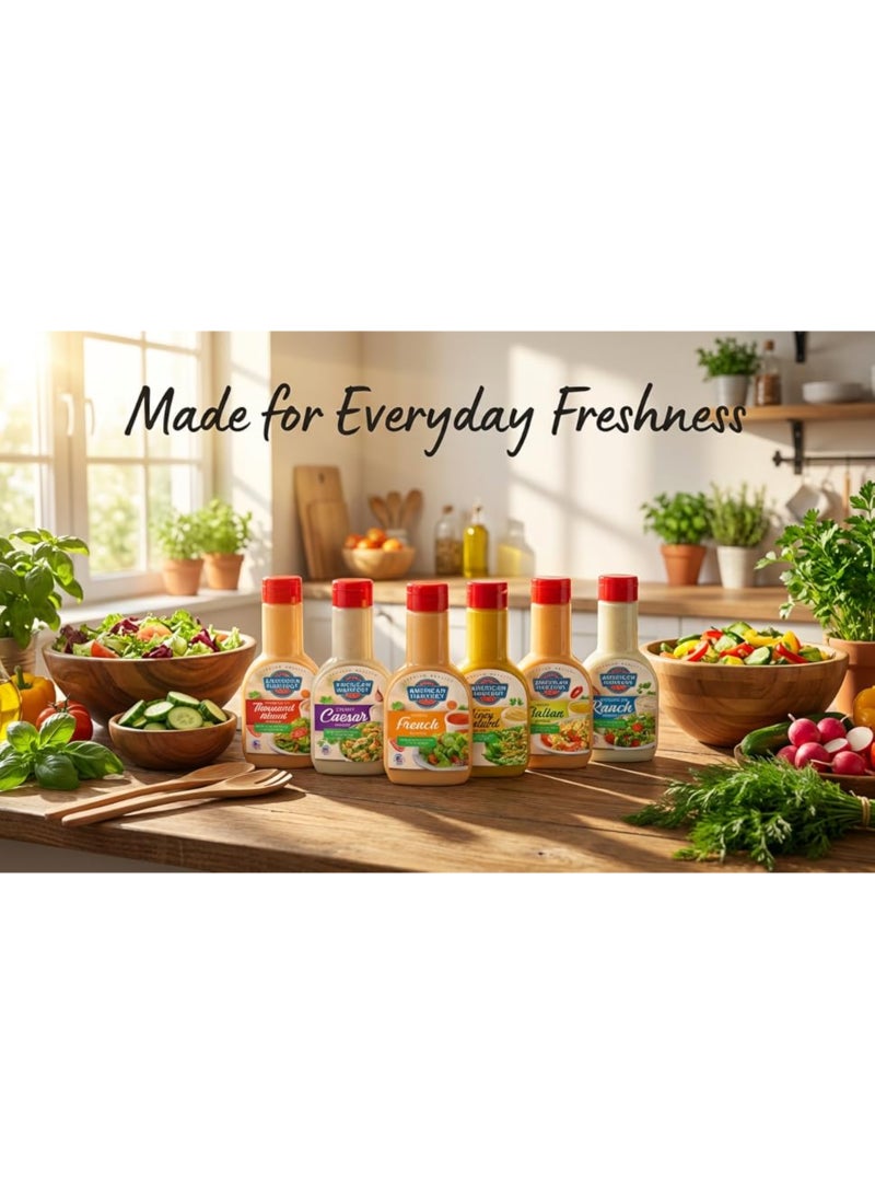 American Harvest Creamy Caesar Salad Dressing Sauce 237ml - Image 4