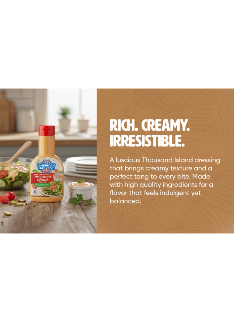American Harvest Original Rich Thousand Island Salad Dressing Sauce 237ml - Image 3