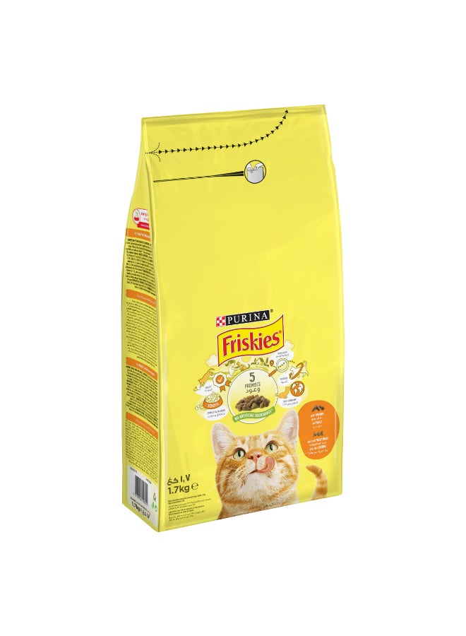 Friskies Cat Chicken & Vegetables 1.7kg 