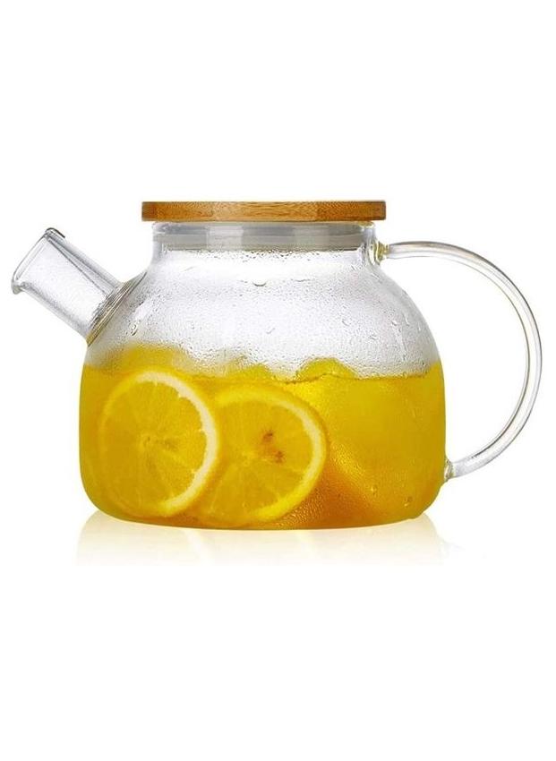 Heat Resistant Glass Teapot Set Multicolour 1000ml - Image 1