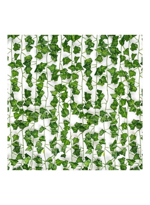 12-Piece Artificial Hanging Ivy Leaves multicolour 230cm
