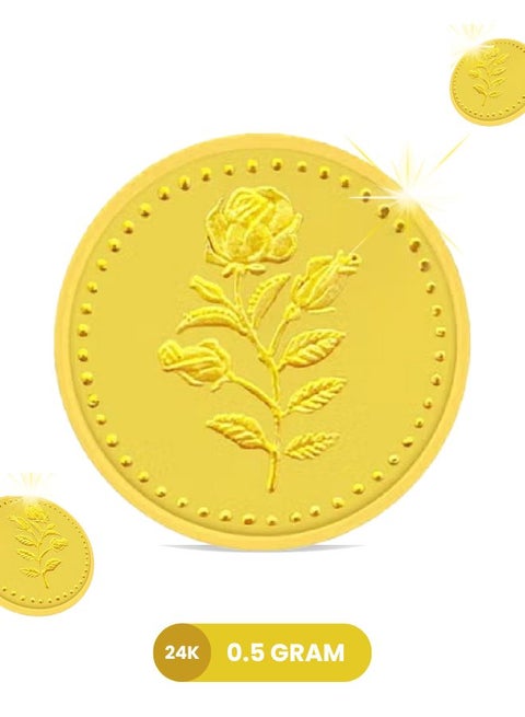 24 Karat Gold Coin 0.5g