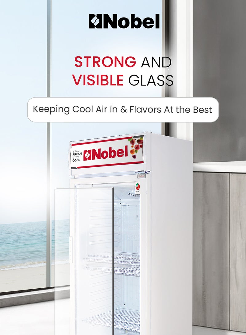 نوبل ثلاجة بتصميم قائم - باب واحد 0 W NSF400 أبيض - Image 3