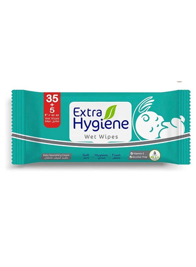 Hygiene Baby Wet Wipes, 40 Pieces 