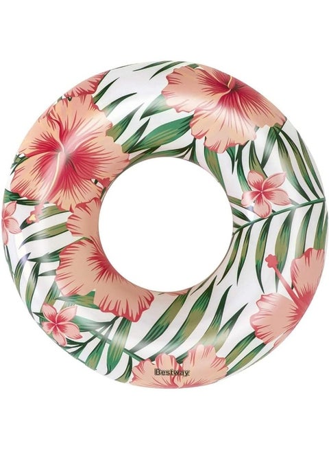 Tropical Palms Inflatable Swim Ring Tube 20.00cm