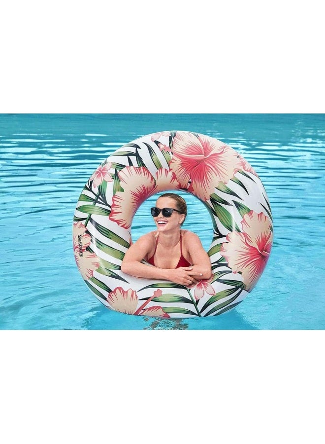 Tropical Palms Inflatable Swim Ring Tube 20.00cm
