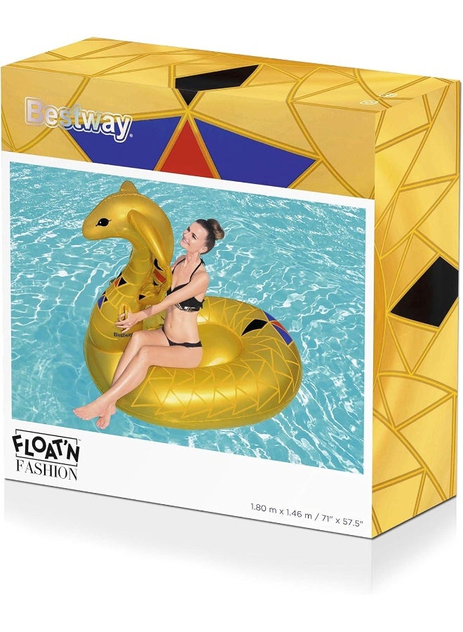 Bestway Golden Cobra Island Ride-On Pool Float 180cm 180cm - Image 3