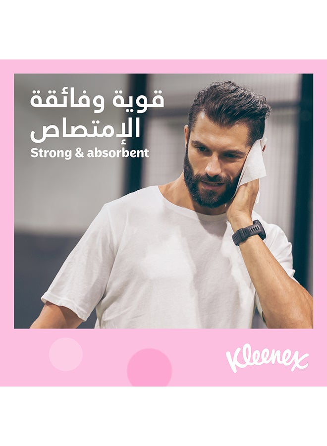 مجموعة مناديل ناعمة للوجه من إسينشال من 10 قطع وردي - Image 4