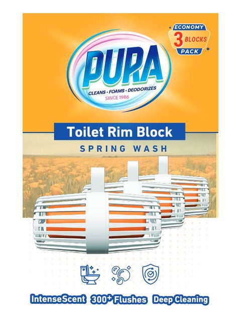 Toilet Block 3 Pcs Orange