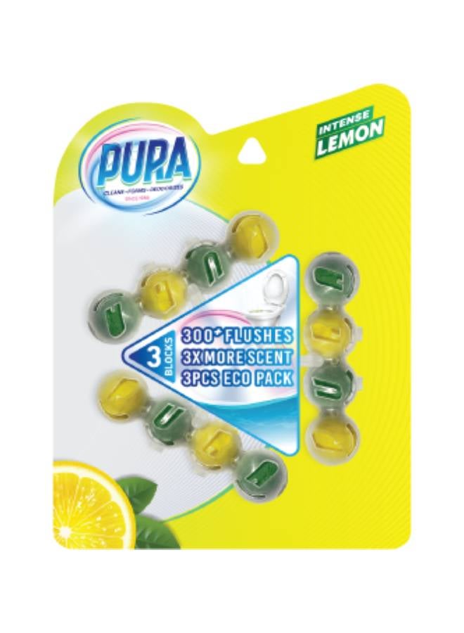 Toilet Balls Lemon & Mint, 3 Pcs Multicolour