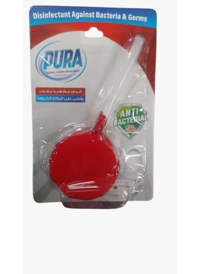 بيورا أقراص تواليت مضادة للبكتيريا أحمر