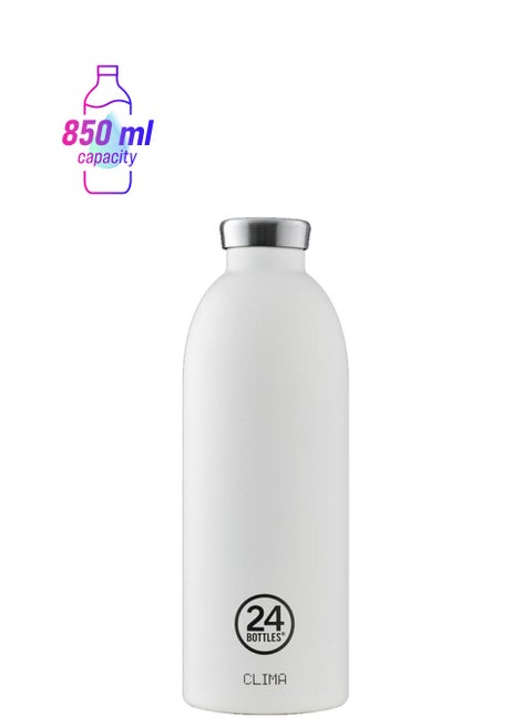 Double Walled Stainless Steel Water Bottle White