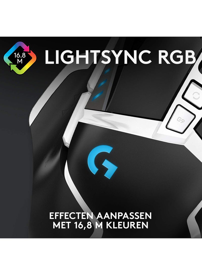 Logitech G502 Hero High Performance Gaming Mouse Special Edition, Hero 16K Sensor, 16 000 DPI, RGB, Adjustable Weights, 11 Programmable Buttons, On-Board Memory, PC/Mac - Black/White - Image 5