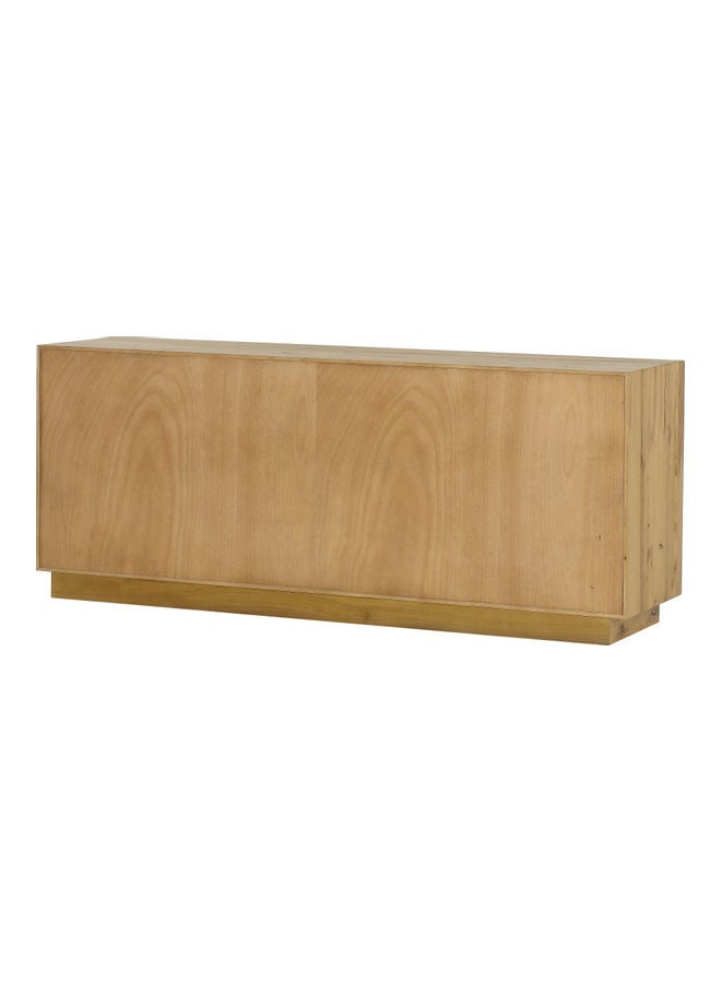 ebb & flow Bedroom Makeup Vanity Luxurious - Brown Sands Collection Wood Table - 4 Drawer Dresser For Hairstyle Natural/White 183x74x46cm - Image 5