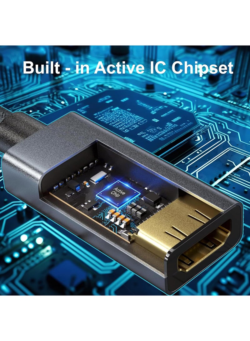 MOWSIL Mini Display Port to HDMI Adapter, 13 cm Length Grey - Image 5