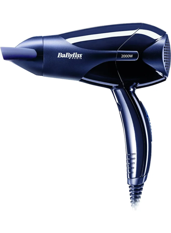 babyliss Powerlight 2000 Dryer, Lightweight And Powerful 2000W Dryer With Quick Drying Time, 2 Heat And 2 Speed Control, Easy To Handle And Efficient And Customizable Settings, D212Sde Black