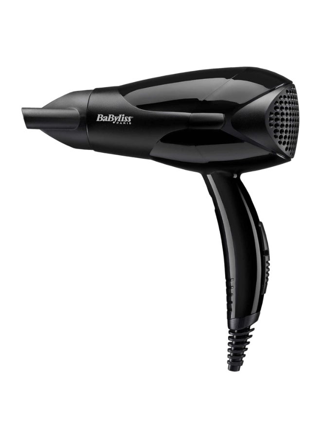 BaByliss Powerlight 2000 Dryer, Lightweight And Powerful 2000W Dryer With Quick Drying Time, 2 Heat And 2 Speed Control, Easy To Handle And Efficient And Customizable Settings, D212Sde Black - Image 1