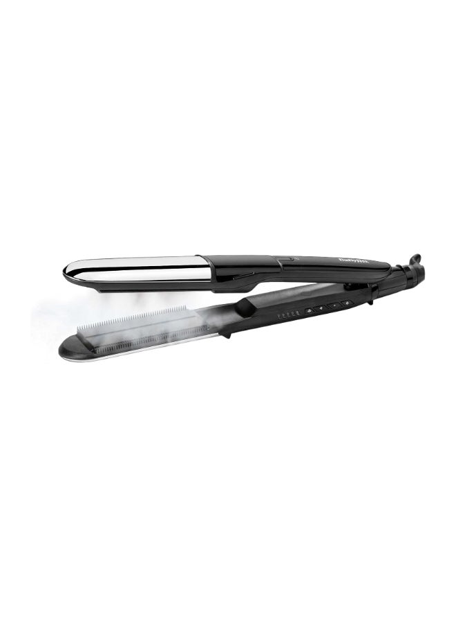 Steam Shine Styler Hair Straightener, Fast Heat-Up With 39mm Wide Diamond Ceramic Plates, 150°C to 230°C, 5 Heat Settings, Ionic Frizz Control, ST496SDE Black/Silver - pnsku/N44154702A/45/_/1720096400/05181b1f-ac0f-4dd4-b1d5-2ec0a323a5bc