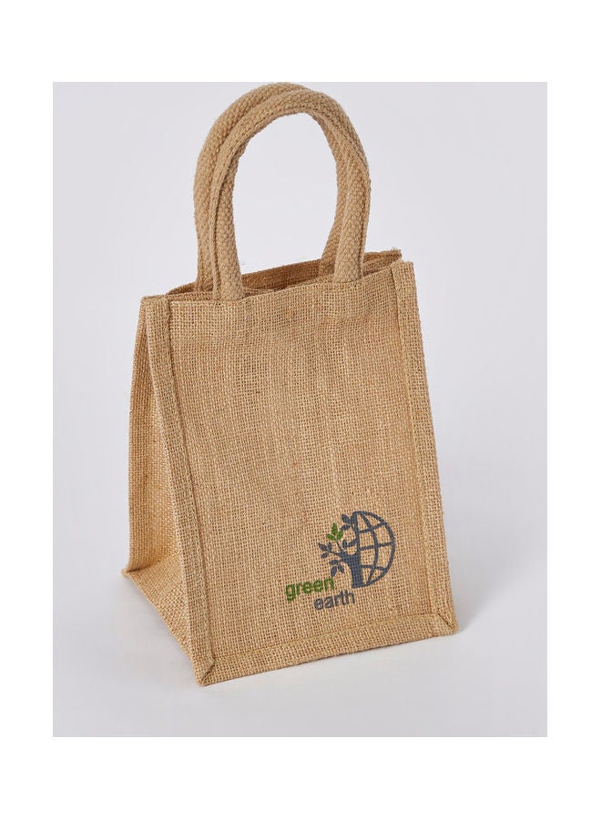 Home Box Go Green Lunch Bag Brown 17x23x17cm  - Image 2
