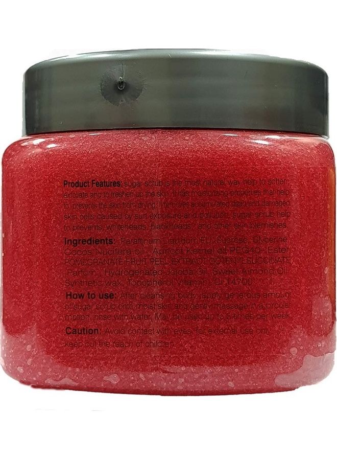 globalstar Face and  Body Sugar Scrub With Pomegranate 600ml - Image 3