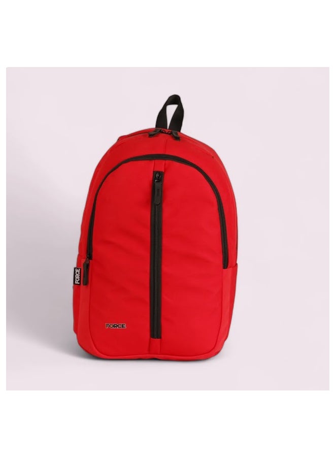 FORCE - Logo Printed Backpack Red - Image 1