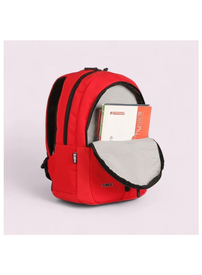 FORCE - Logo Printed Backpack Red - Image 1