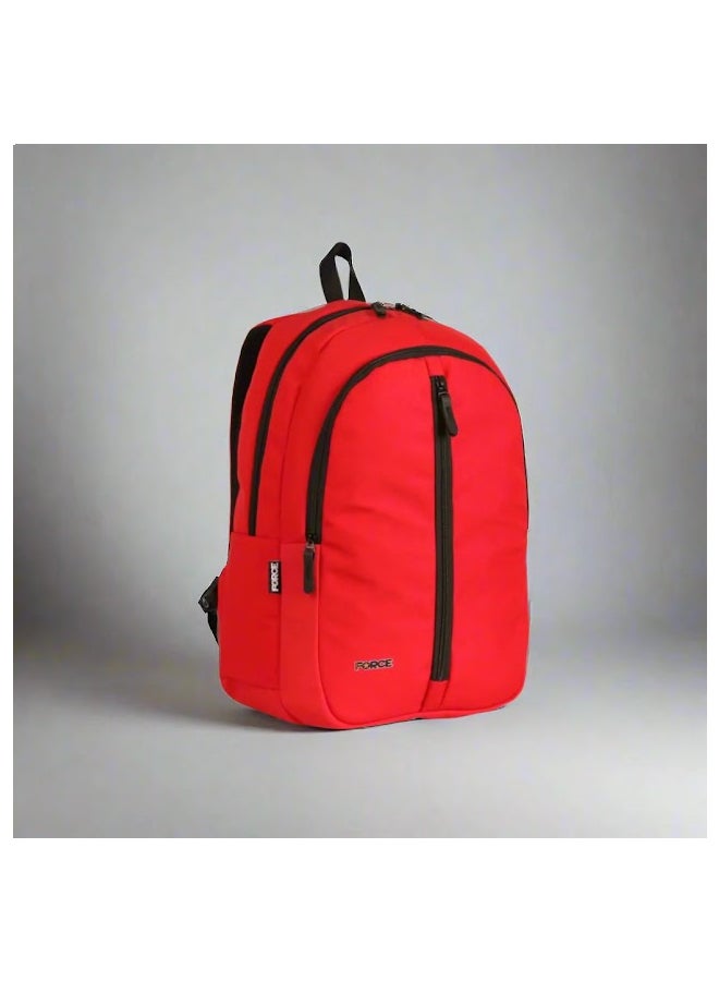 FORCE - Logo Printed Backpack Red - Image 1