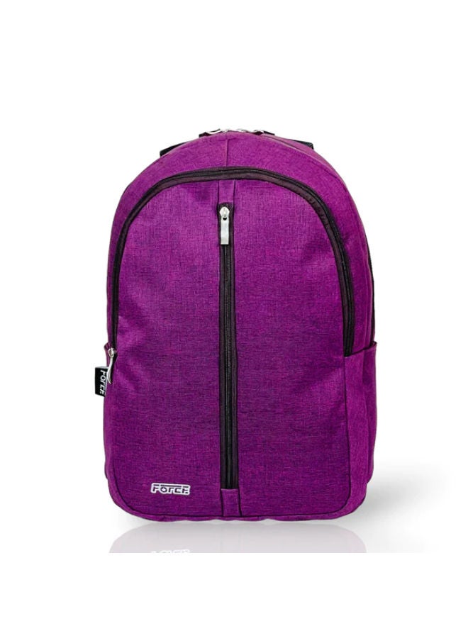 FORCE - Logo Printed Backpack Dark Purple - Image 1