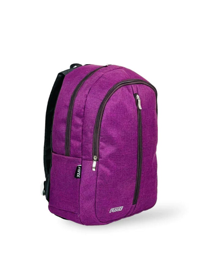 FORCE - Logo Printed Backpack Dark Purple - Image 1