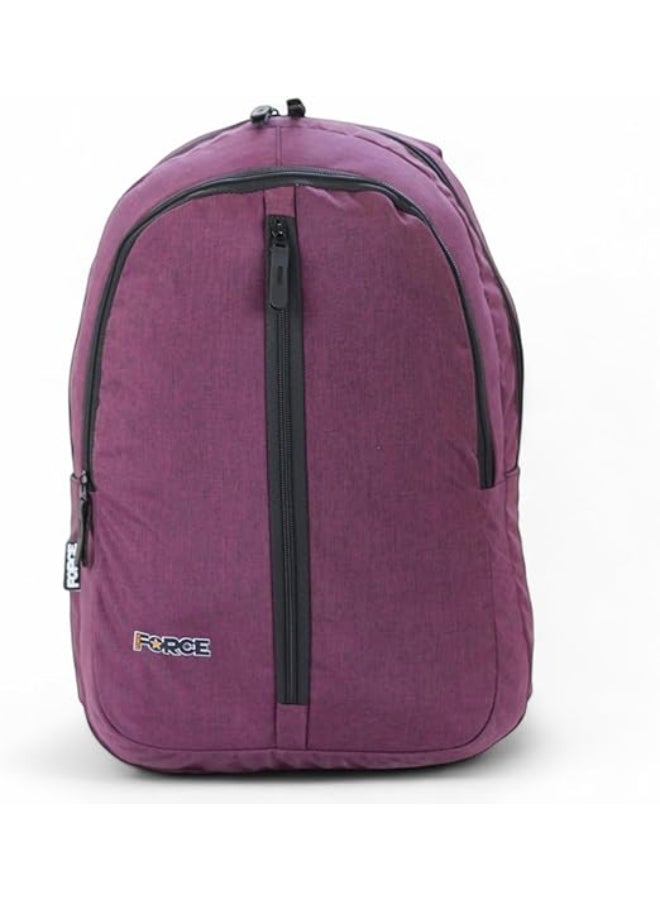 FORCE Logo Printed Backpack Dark Purple  - Image 1