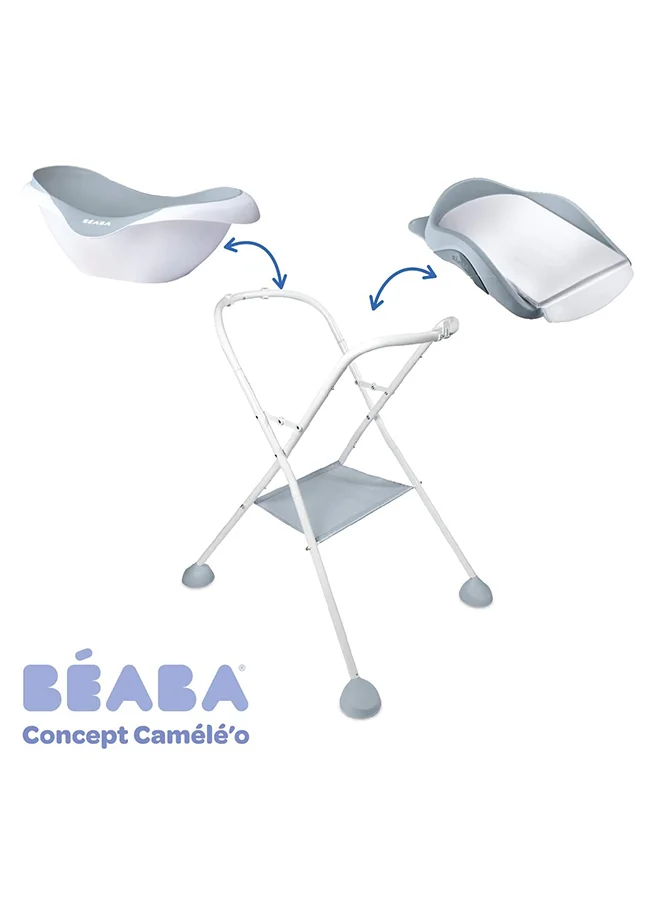 BEABA Baby Bathnon - Slip And Comfortable Ergonomic And Multi - Functional Soft And Flexible Material Drain Plug Camele Made In Francepink