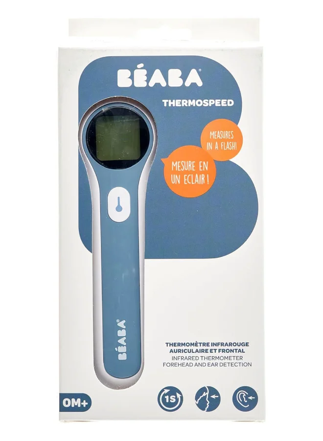 BEABA Infrared Thermometer For Adults, Childrens And Baby3 In 1 Forehead, Ear And Environment Mode Digital Super Fast Contactless Temperature Gun Thermospeed