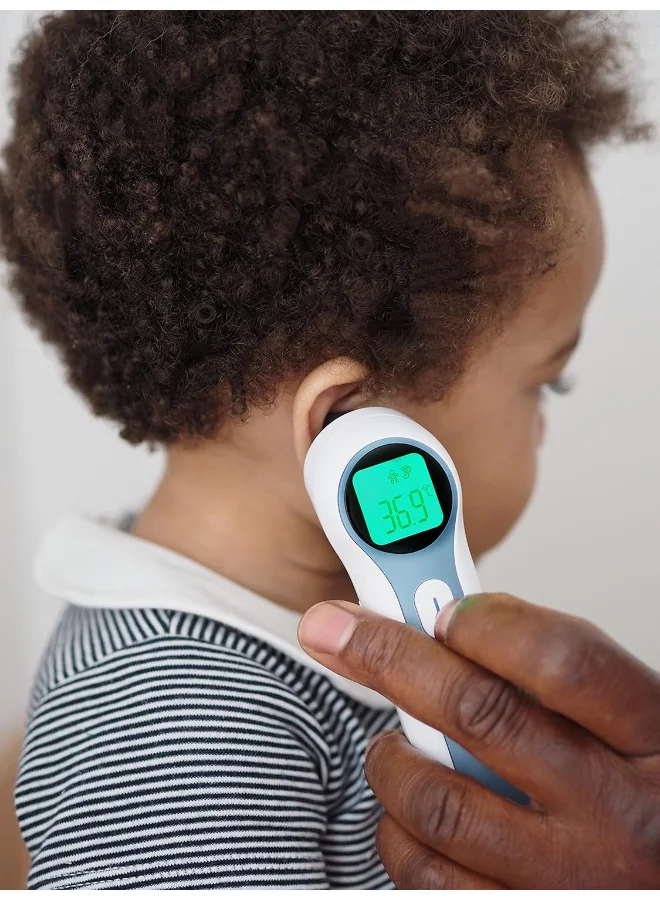 BEABA Infrared Thermometer For Adults, Childrens And Baby3 In 1 Forehead, Ear And Environment Mode Digital Super Fast Contactless Temperature Gun Thermospeed